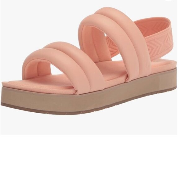 UGG's KOOLABURRA Anida Sandal in Almost Apricot with Tan platform & soles US8 - Picture 3 of 16